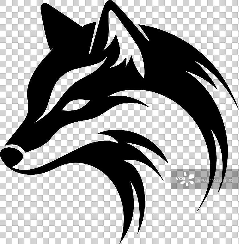 狐狸 - 高质量标志 - 适合T恤使用图片素材