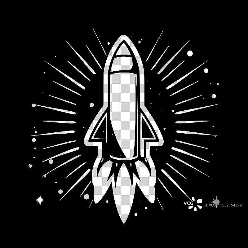火箭 - 高质量标志 - 适合T恤使用图片素材