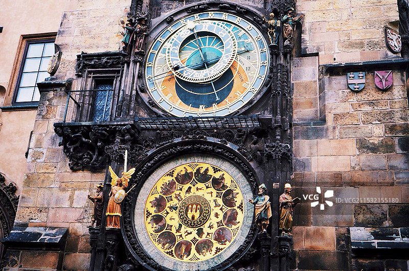 布拉格 时钟 钟楼图片素材