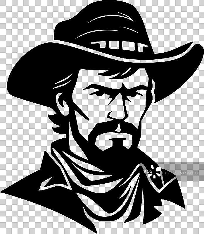 西部风格 - 高质量标志 - 适合T恤使用图片素材