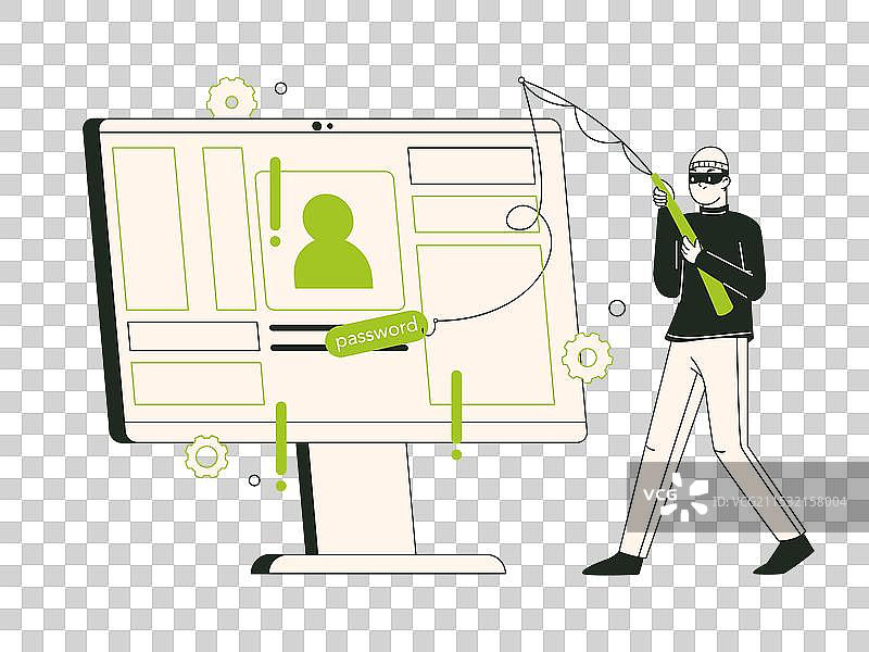 互联网诈骗 钓鱼 网络犯罪现场图片素材