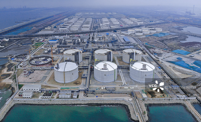 山东青岛董家口中石化LNG接收站图片素材