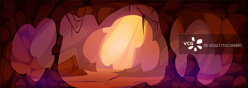 史前洞穴与石墙图片素材