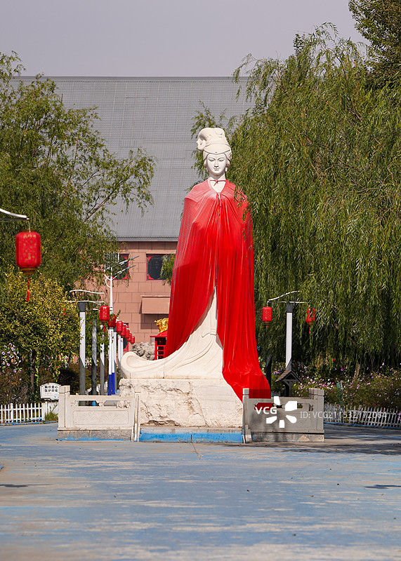 内蒙古 鄂尔多斯 达拉特旗 昭君城 王昭君 雕像图片素材