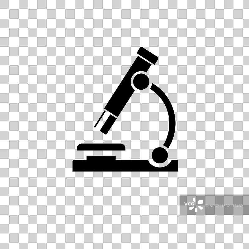 显微镜 科学 生物 固体 平面图标图片素材