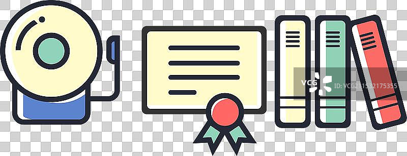 卡片、信件和书籍的标志图像图片素材