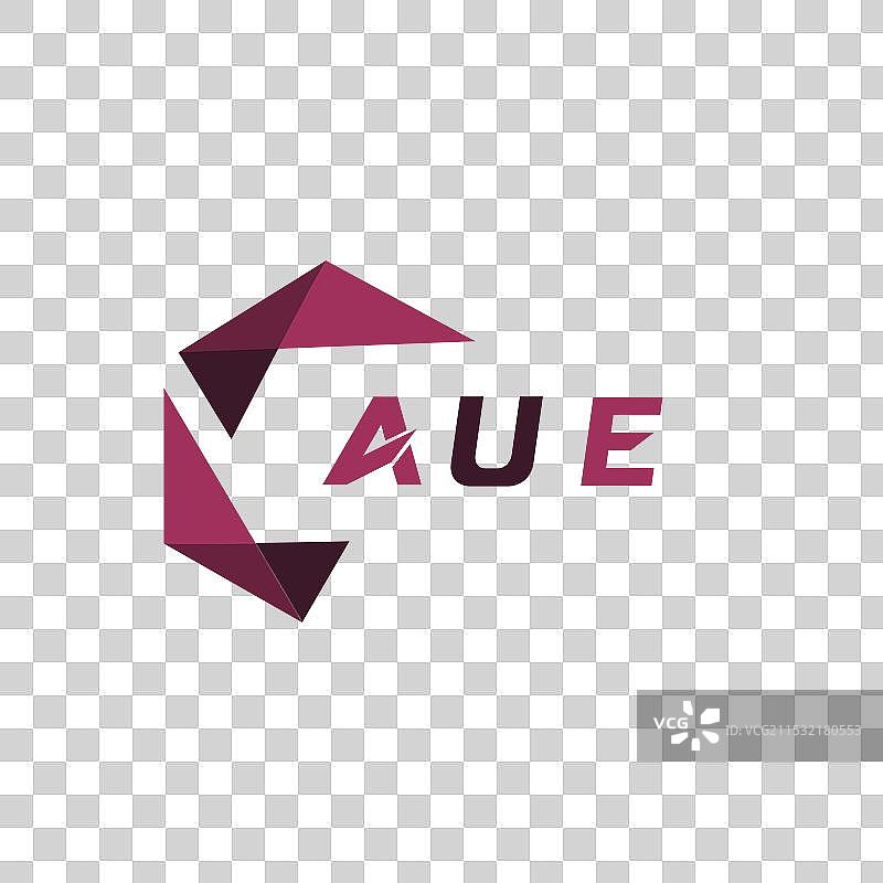 独特的创意极简字母标志 AUE图片素材