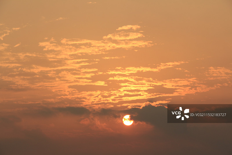 上海青浦傍晚图片素材