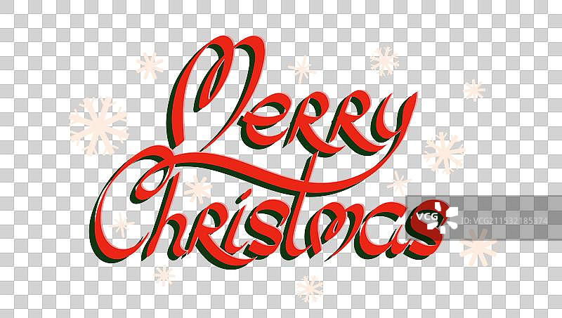 圣诞节横幅，手绘字母设计图片素材