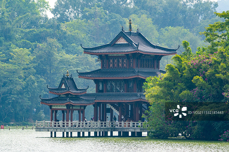 惠州西湖畅远楼图片素材