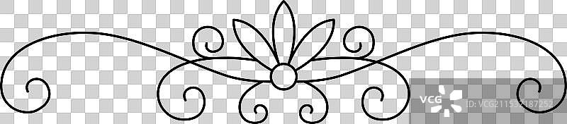 华丽的书法设计元素页面图片素材