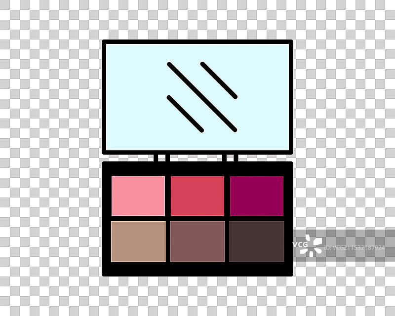 美容、身体护理和化妆品线性扁平图标图片素材