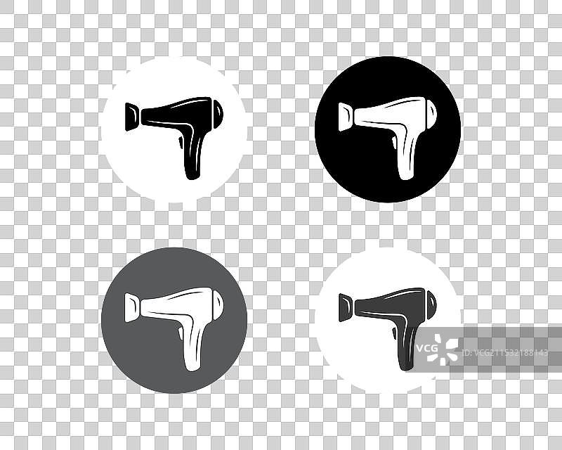 时尚吹风机线条图标图片素材