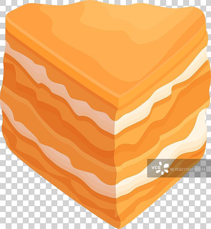 小吃美食蛋糕图标卡通拿破仑图片素材