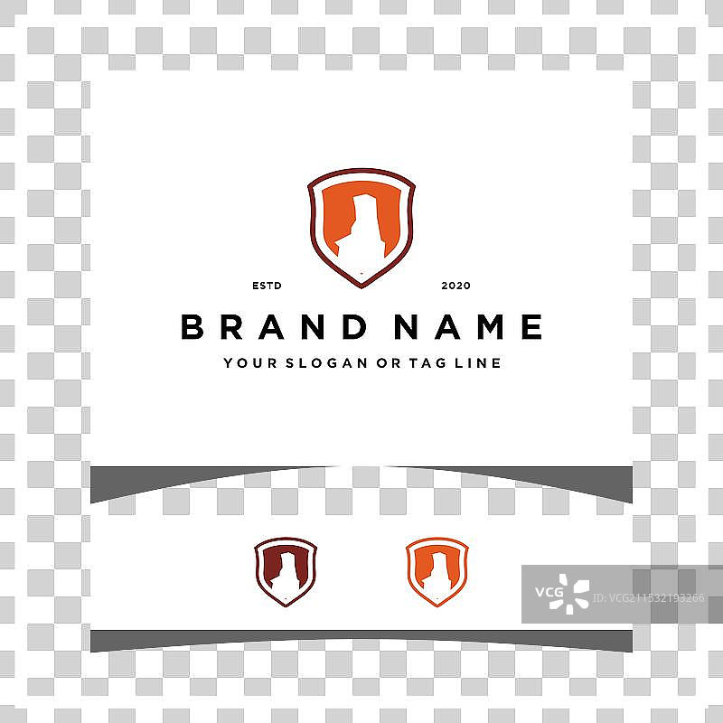 创意的帕洛杜罗盾牌标志设计图片素材