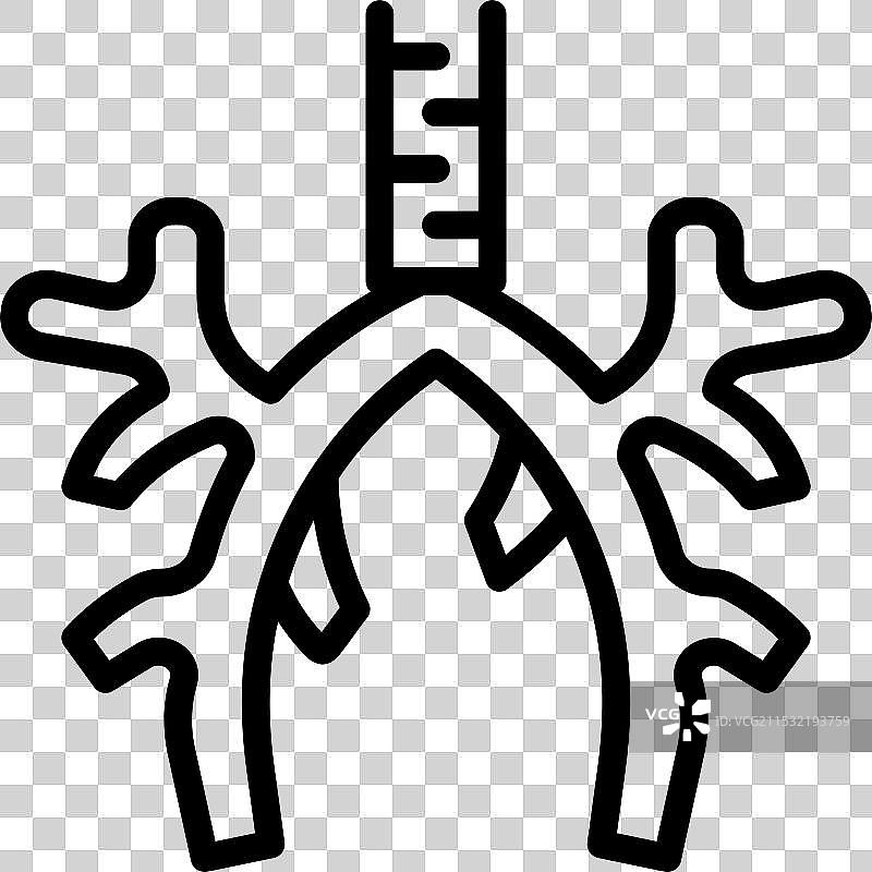 人类支气管图标图片素材