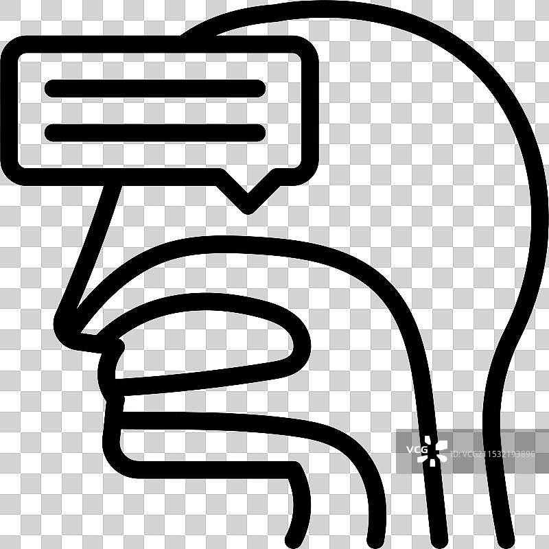 咽部图标图片素材