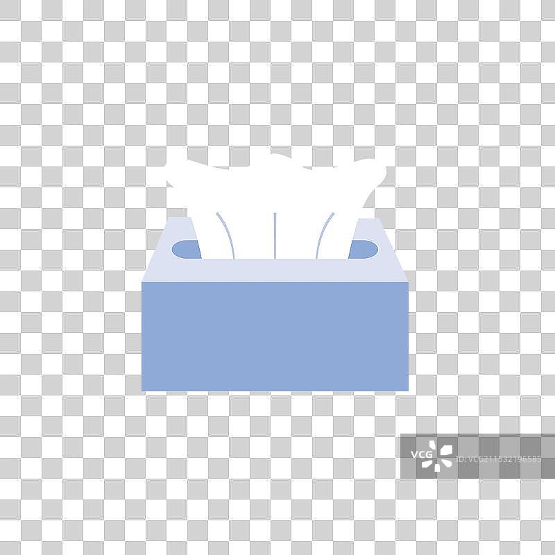 时尚风格的纸巾盒图标图片素材