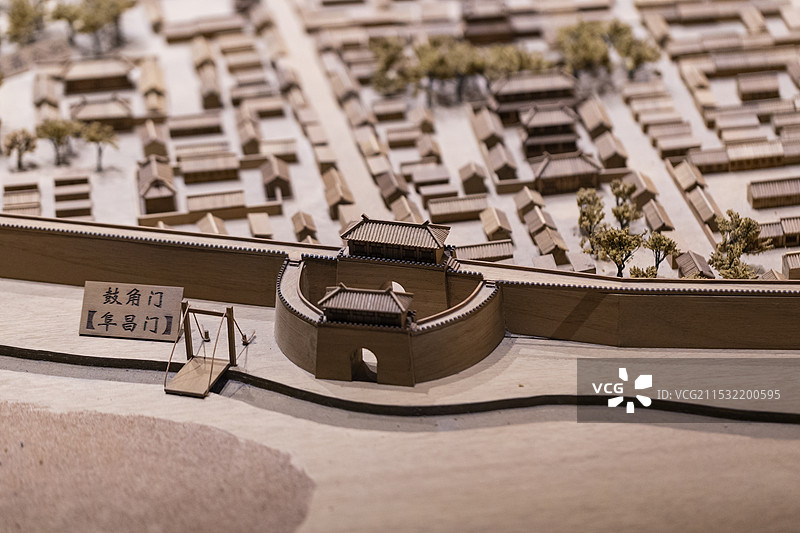 北京大名府 模型  邯郸市博物馆图片素材