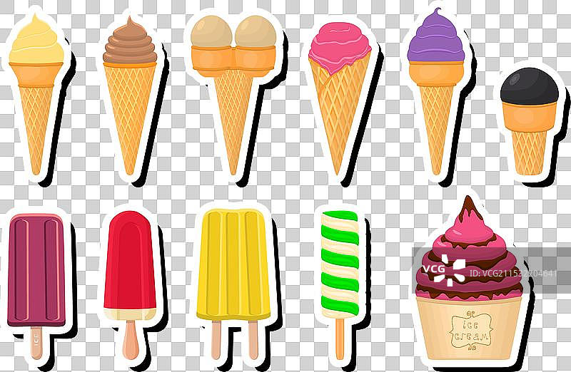 主题为大冰淇淋棒的不同款式图片素材