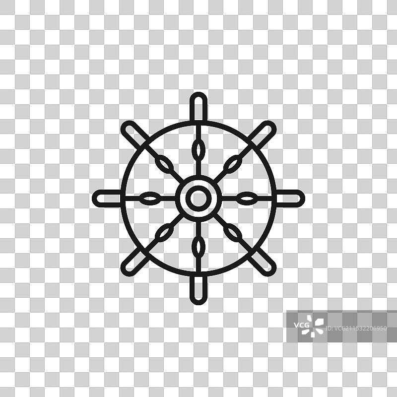 船舵图标集 船长 船只 驾驶舵图片素材