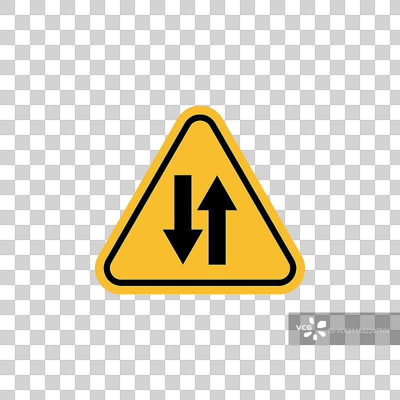 双向交通标志图标集指示图片素材