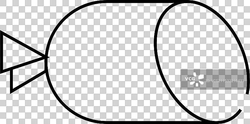 西蛋香肠线条图标符号图片素材