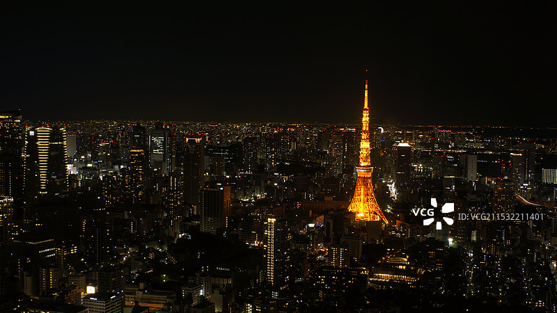 东京城市夜景图片素材