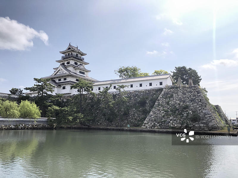 日本爱媛县今治市今治城景色图片素材
