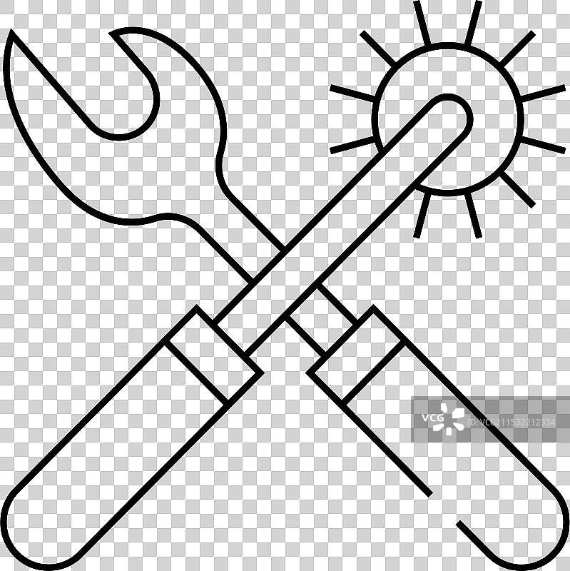 打孔器和眼扣、纽扣的拉丝工具图片素材