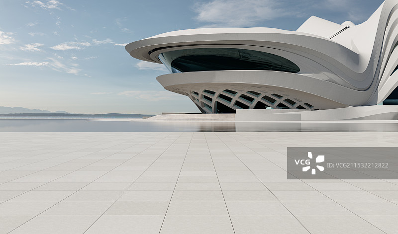 曲面异形_混凝土_建筑空间图片素材