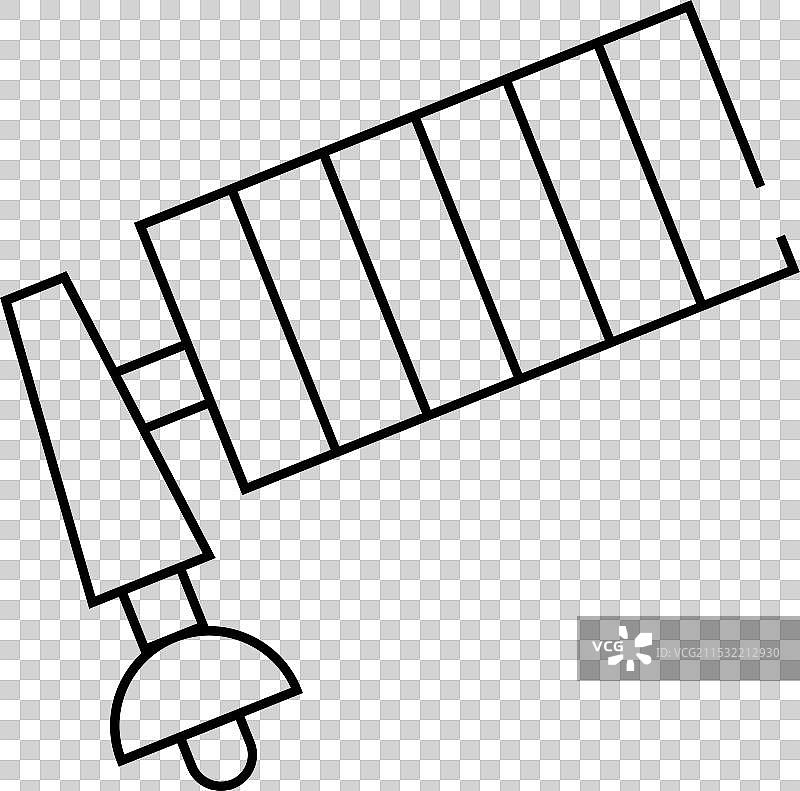 卫星设备线条图标图片素材