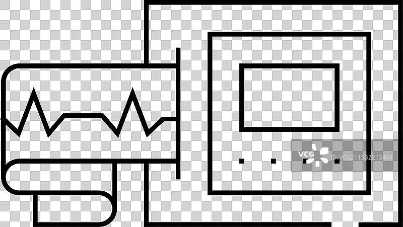 移除心电图线条图标图片素材