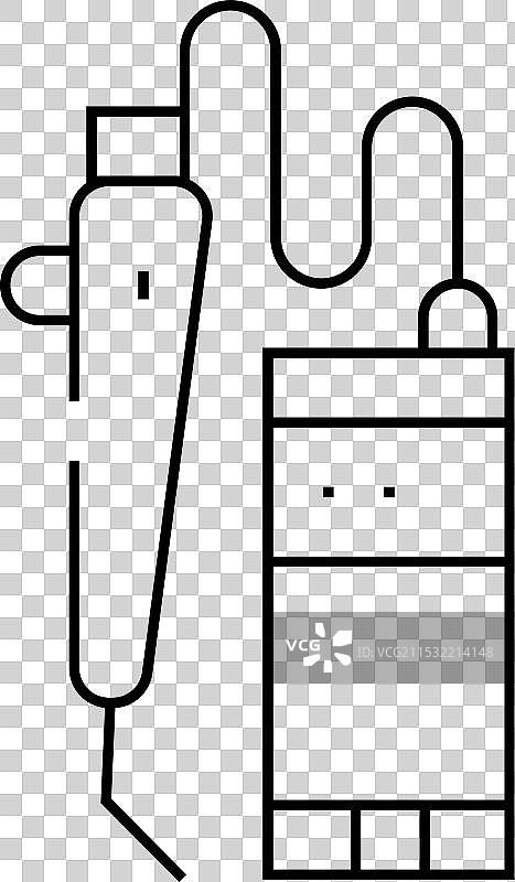 激光治疗线条图标图片素材