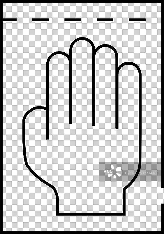 医疗手套线条图标标志图片素材