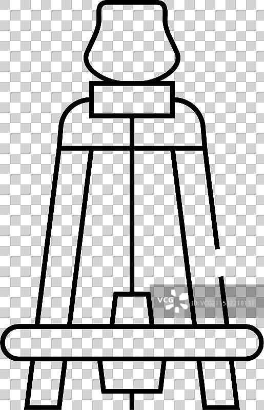 踢轮陶艺设备线条图标图片素材