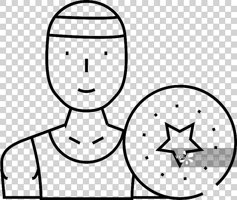 终极飞盘沙滩运动线条图标图片素材