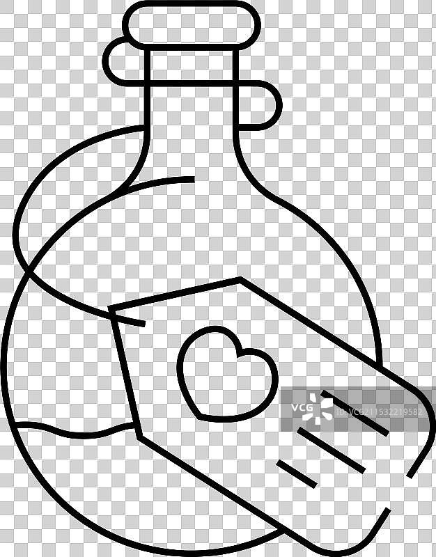 魔法液体药水线条图标图片素材