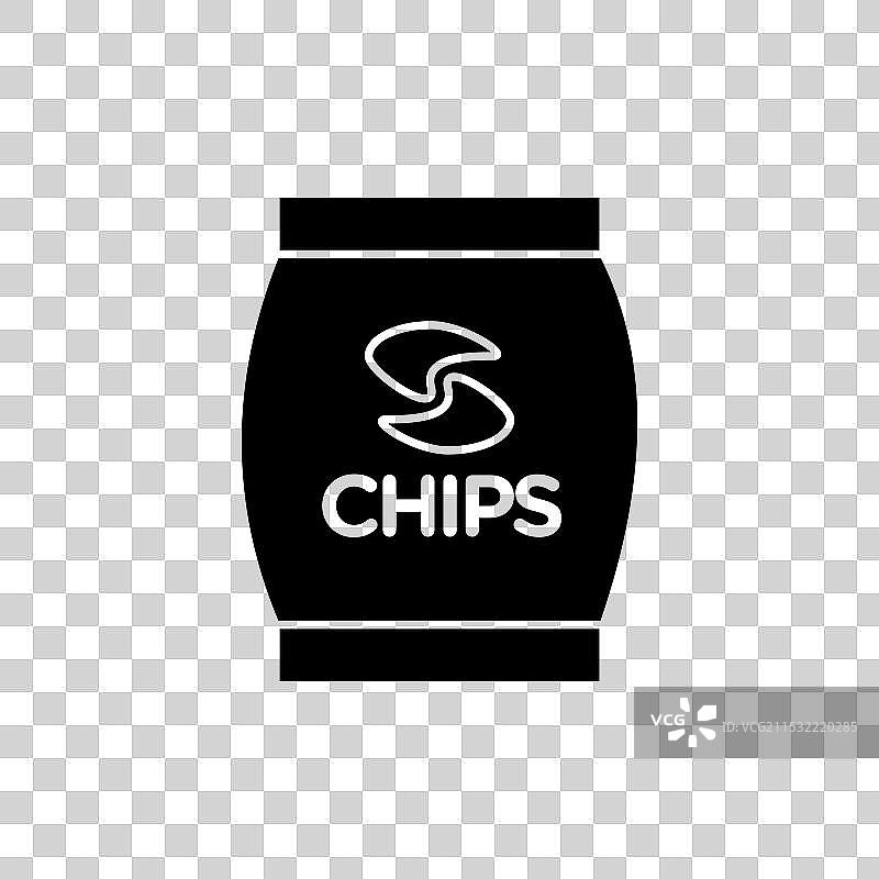 薯片包装图标集 小吃 薯片袋图片素材