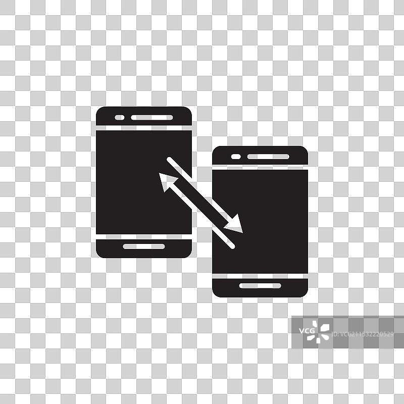 无线快速数据传输图标集图片素材