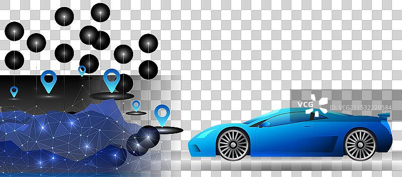 智能汽车技术背景之一图片素材