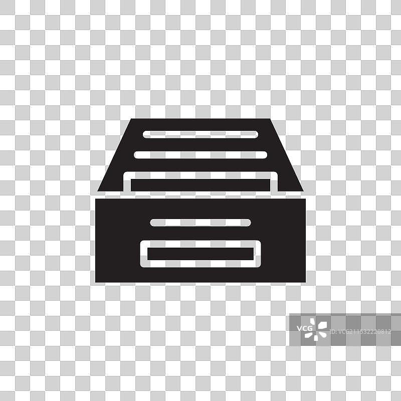 文件夹图标集，文件归档存储符号图片素材