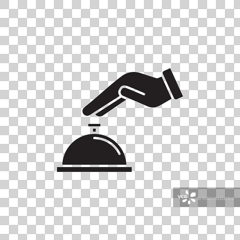 手触碰服务铃图标集 服务铃图片素材