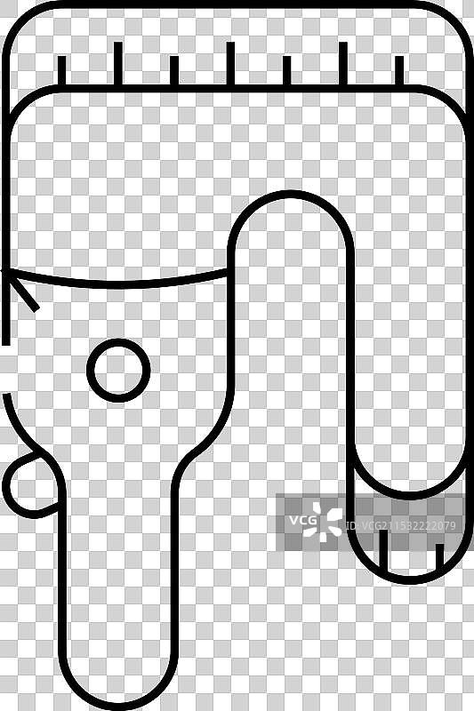 身体测量带线条图标图片素材