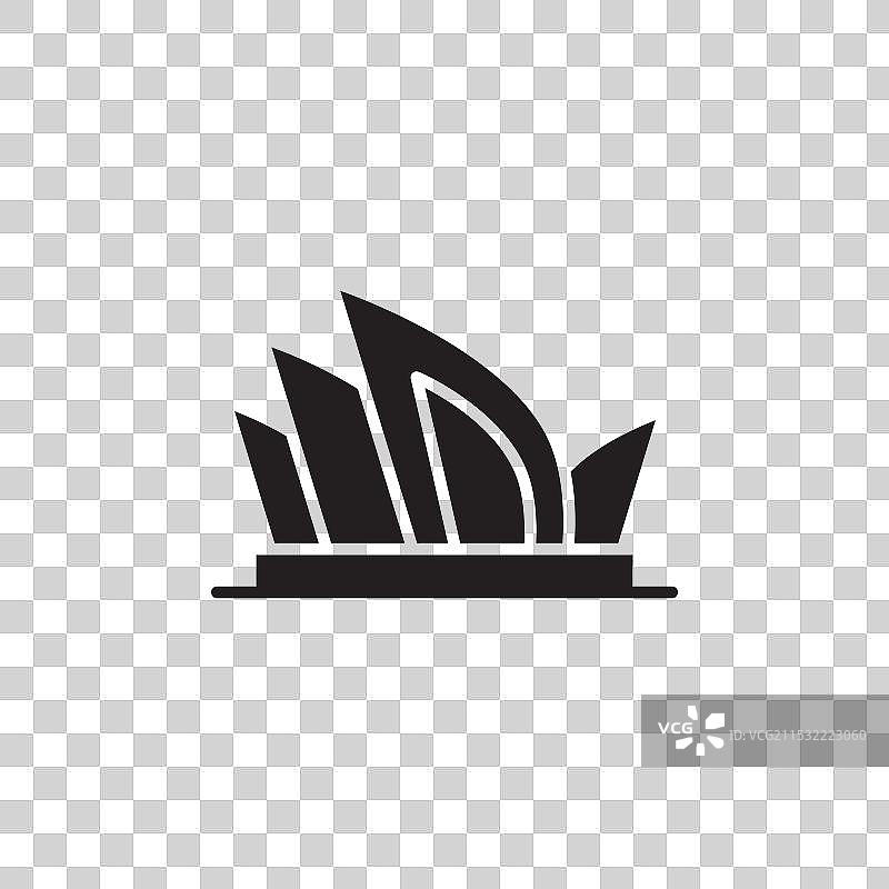 悉尼歌剧院图标集 澳大利亚地标图片素材