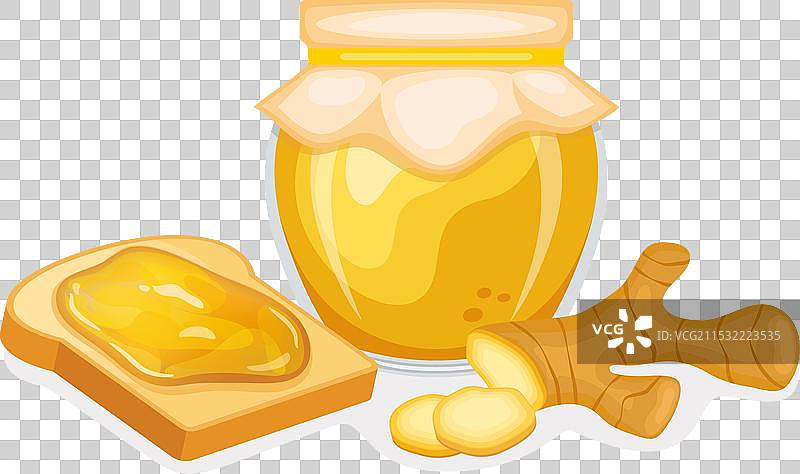 姜酱烤面包图标图片素材