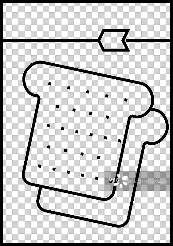 撤离食品线图标扁平设计图片素材