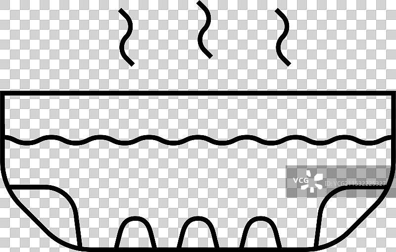 足浴线条图标图片素材