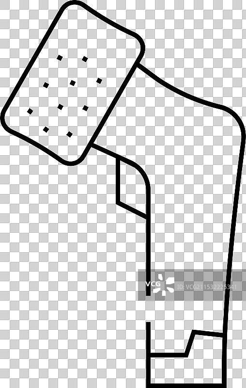 电子去茧器线条图标图片素材