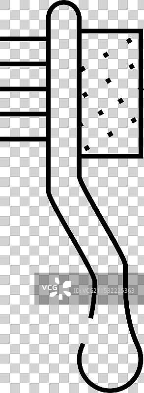 刷子和茧去除器线条图标图片素材